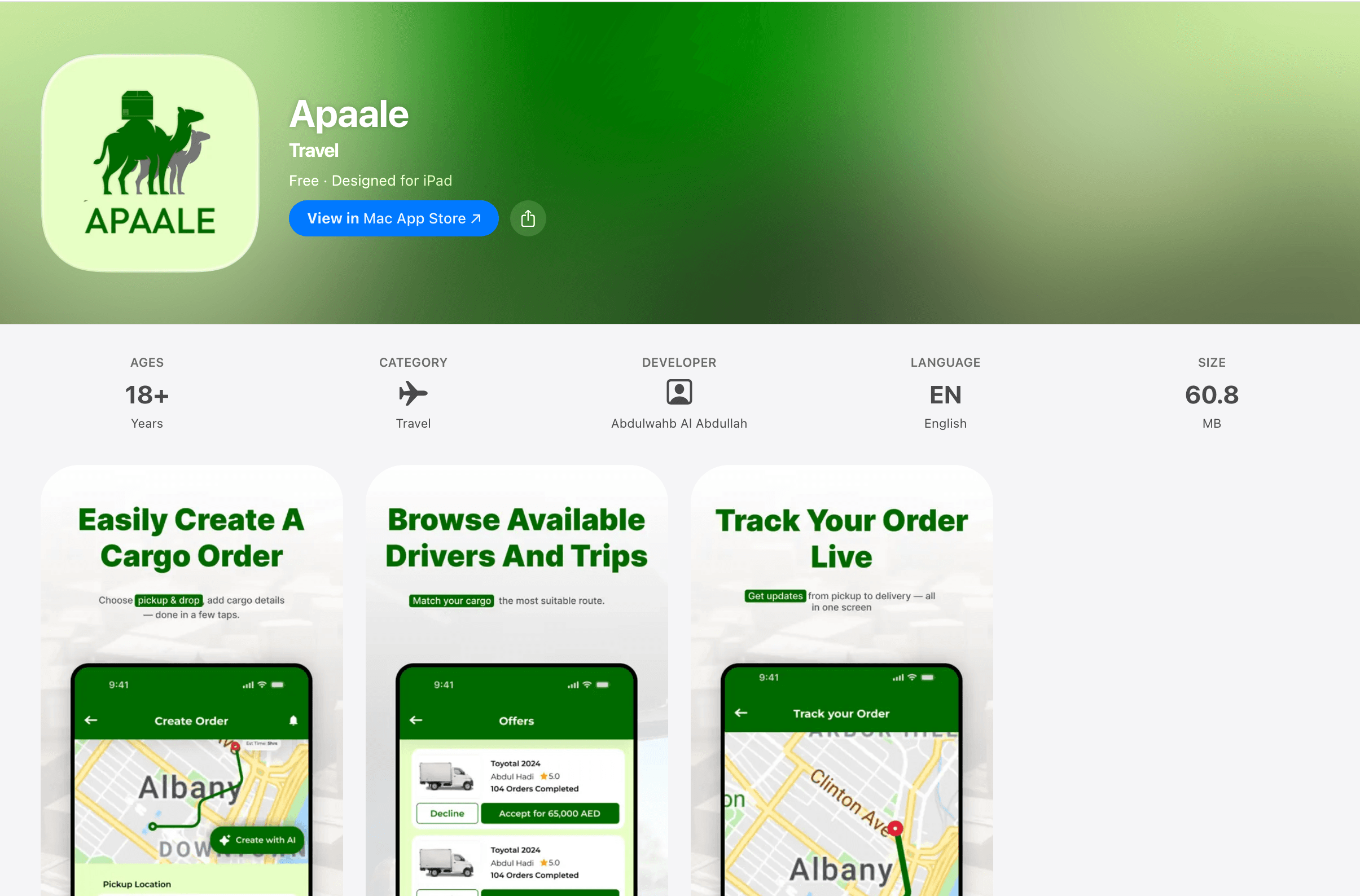 Apaale app screenshot
