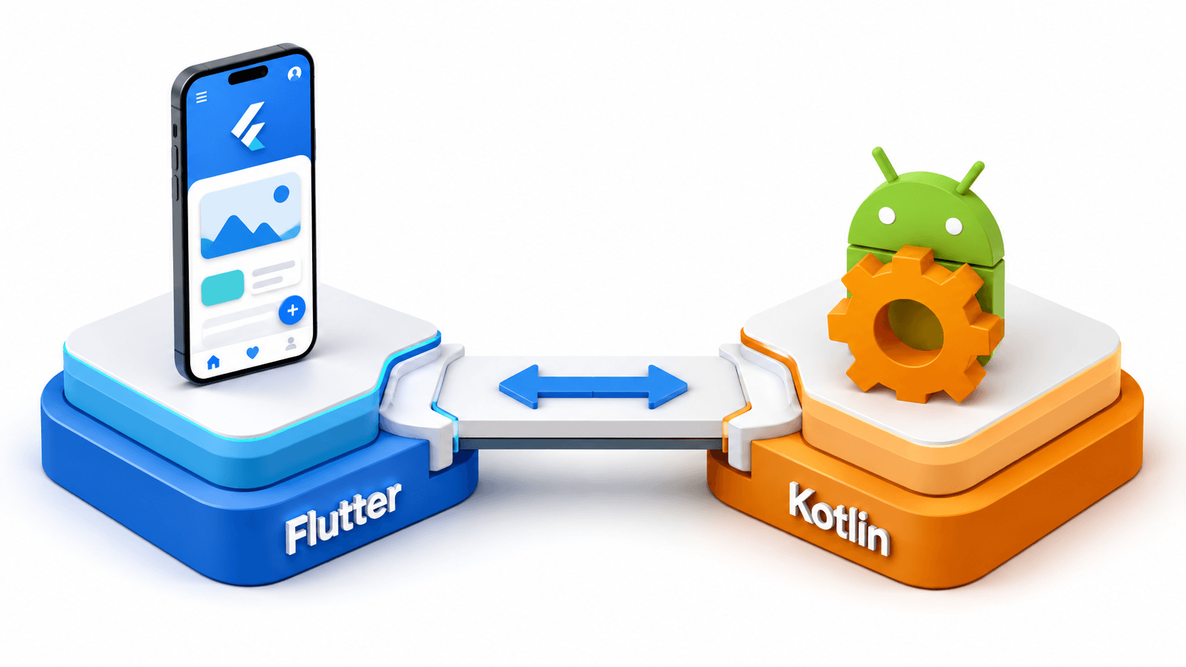 Flutter and Kotlin bridge architecture showing Platform Channels and Android Accessibility Service